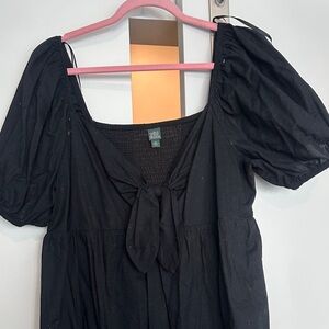 Wild Fable Black Puff Sleeve Dress